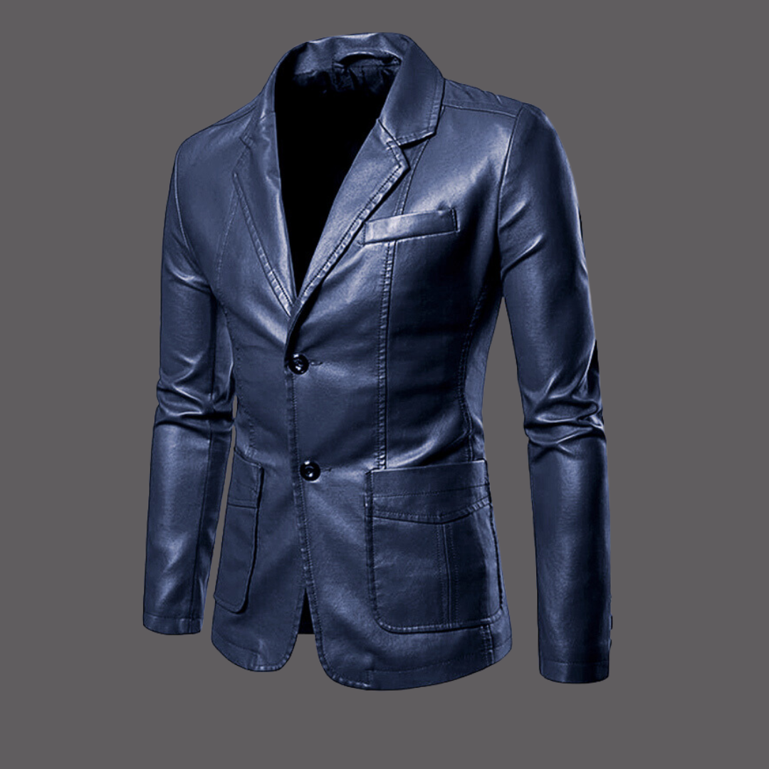 W&W Mode - Modische Leathet Jacke für Männer
