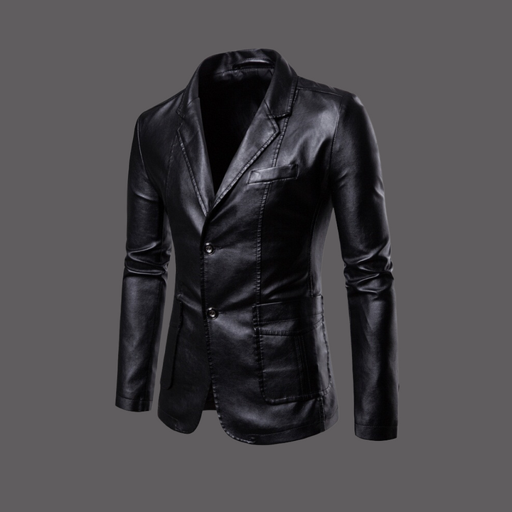 W&W Mode - Modische Leathet Jacke für Männer