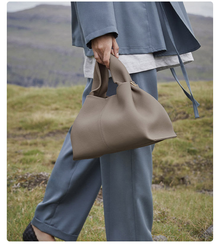 WW | Vintage Tote-Hänger aus Weichem Leder