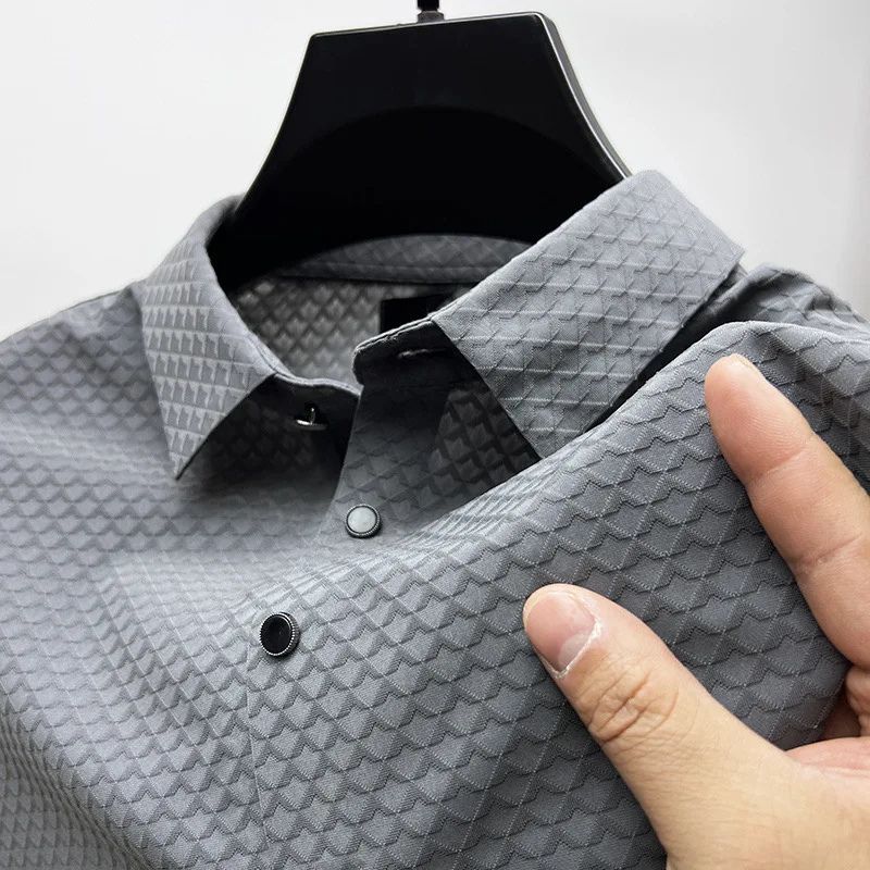 W&W Mode | Premium Seide Mischung Sommerpolo Für Herren