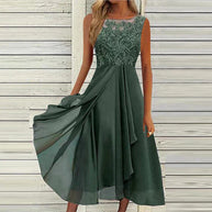 WW | Chiffon-Midikleid für Damen Luftig & Anmutig