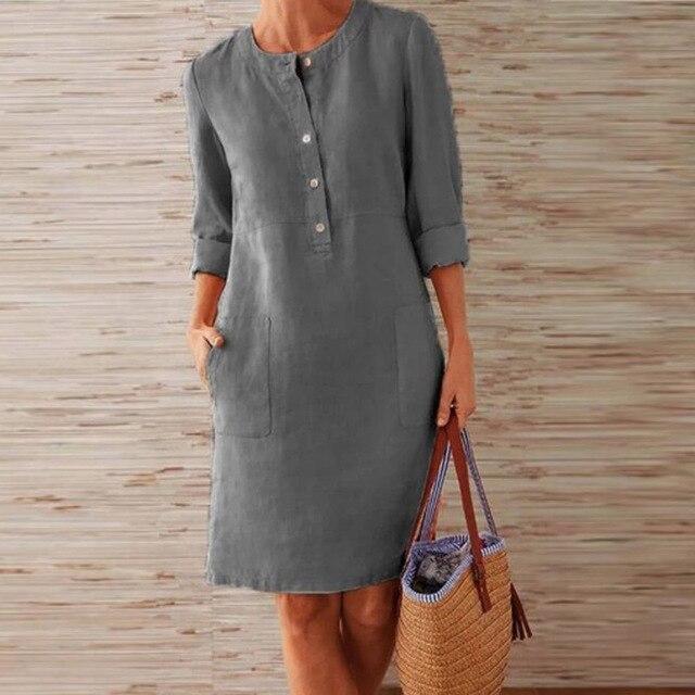 W&W Mode - Kleid aus Midi-Länge für Frauen