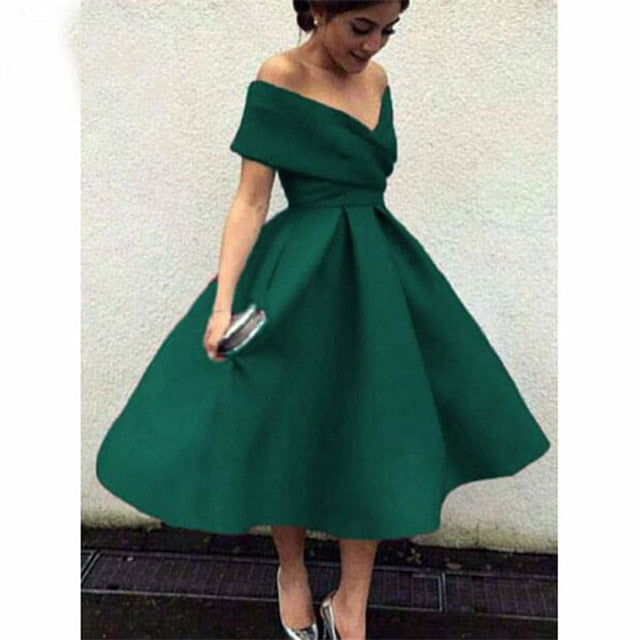 WW | Satin Plissierte Kleid