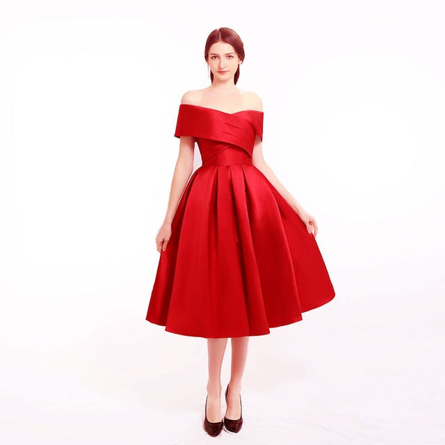 WW | Satin Plissierte Kleid