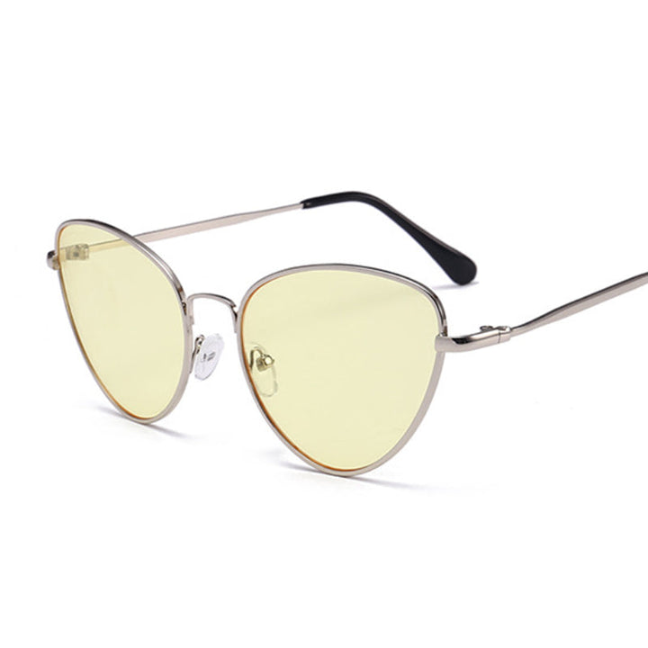 W&W Mode | Kleine Weinlese Katze Auge Sonnenbrille