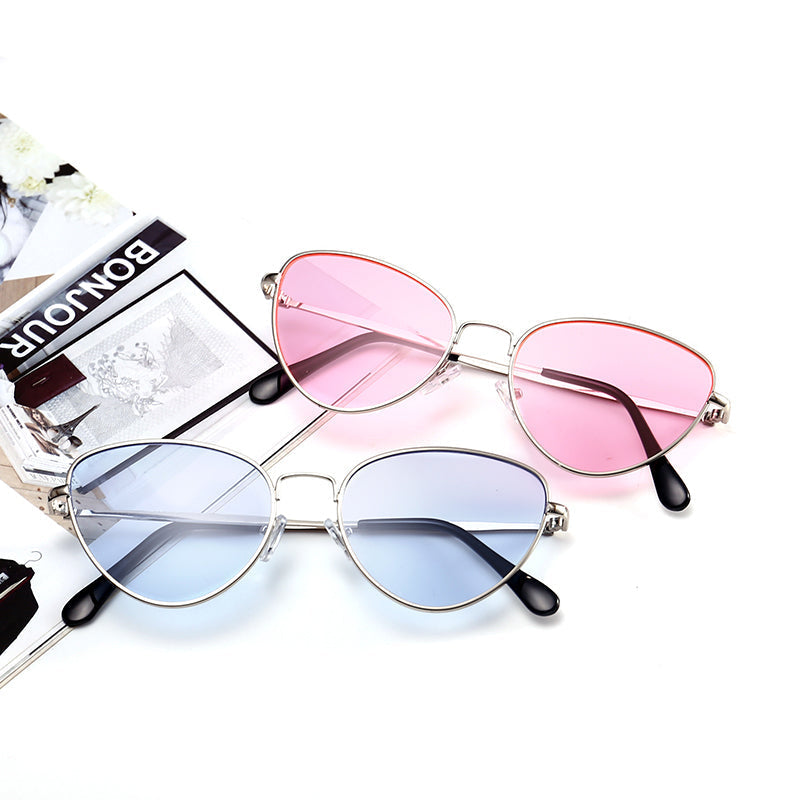 W&W Mode | Kleine Weinlese Katze Auge Sonnenbrille