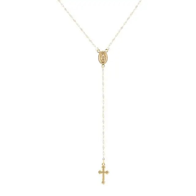 WW | Elegante Rosenkranz Kette Für Damen