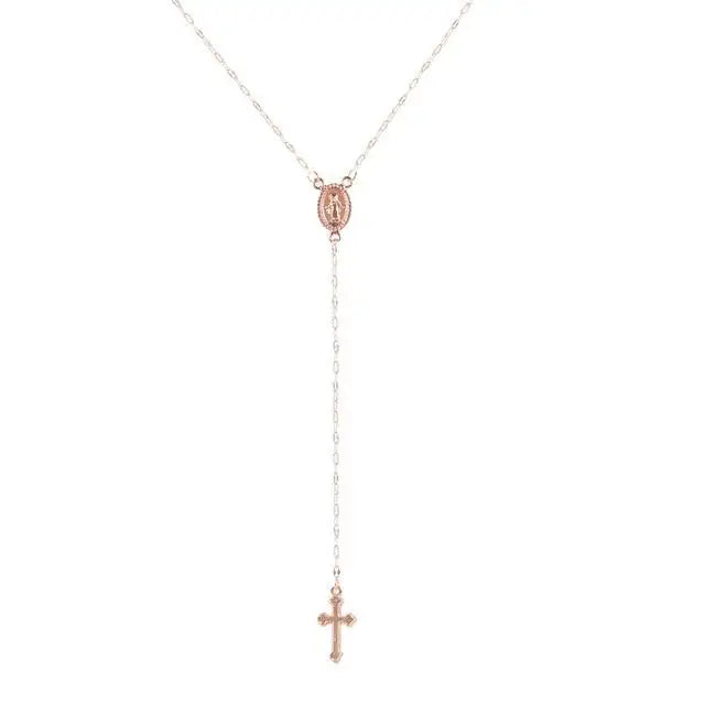 WW | Elegante Rosenkranz Kette Für Damen