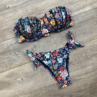 WW | Bandeau Blumenmuster Bikini