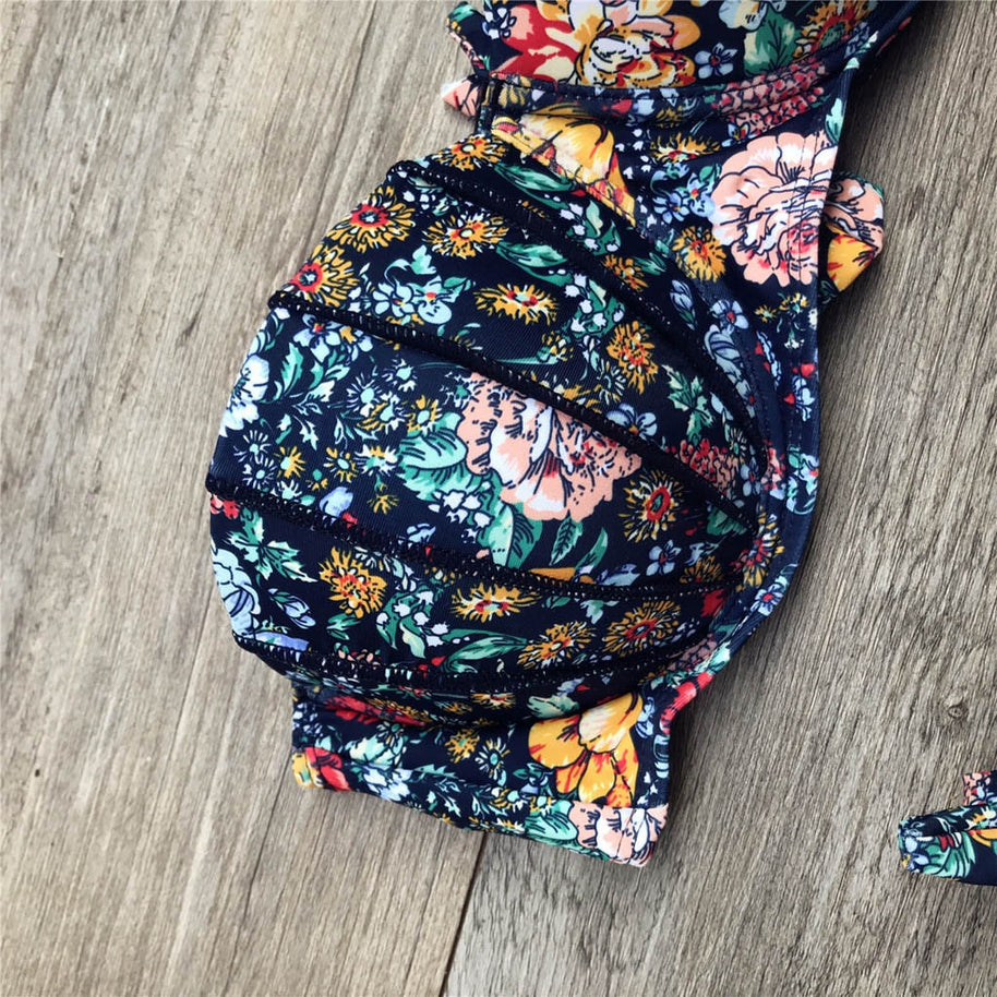 WW | Bandeau Blumenmuster Bikini