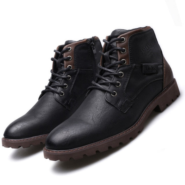 WW | Lederstiefeletten mit Robuster Sohle