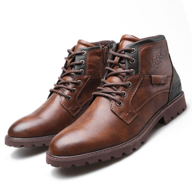 WW | Lederstiefeletten mit Robuster Sohle