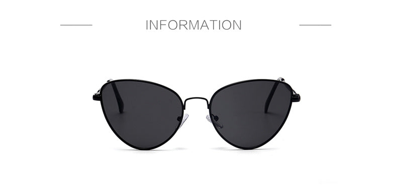 W&W Mode | Kleine Weinlese Katze Auge Sonnenbrille