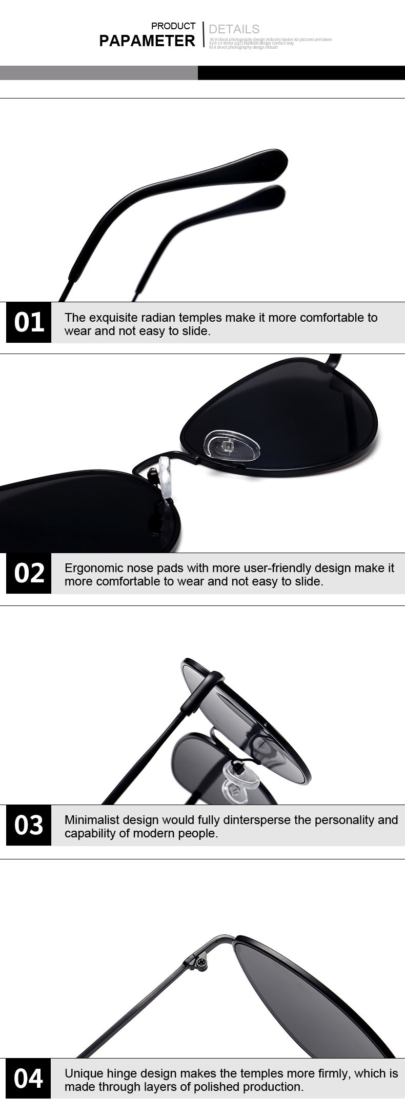 W&W Mode | Kleine Weinlese Katze Auge Sonnenbrille