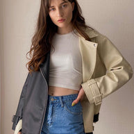 Giana™ - Lederjacke [Letzter Tag Rabatt]
