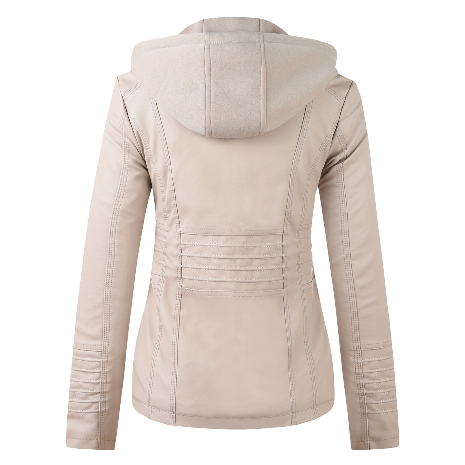 WW | Designer-Lederjacke Mit Kapuze