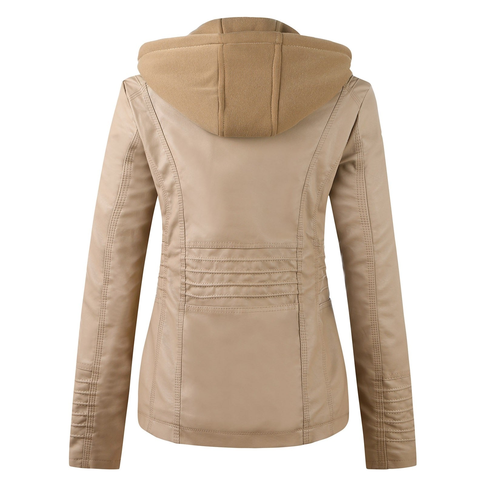 WW | Designer-Lederjacke Mit Kapuze