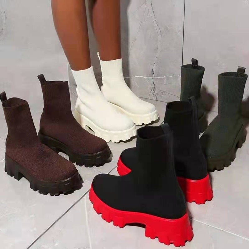 W&W Mode | Modische Plateaustiefel