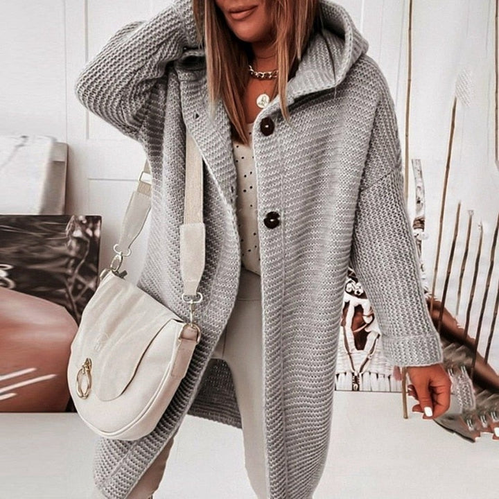 W&W Mode | Modischer Cardigan-Mantel mit Kapuze