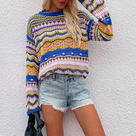 WW | Buntgestreifter Strickpullover