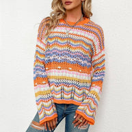 WW | Buntgestreifter Strickpullover