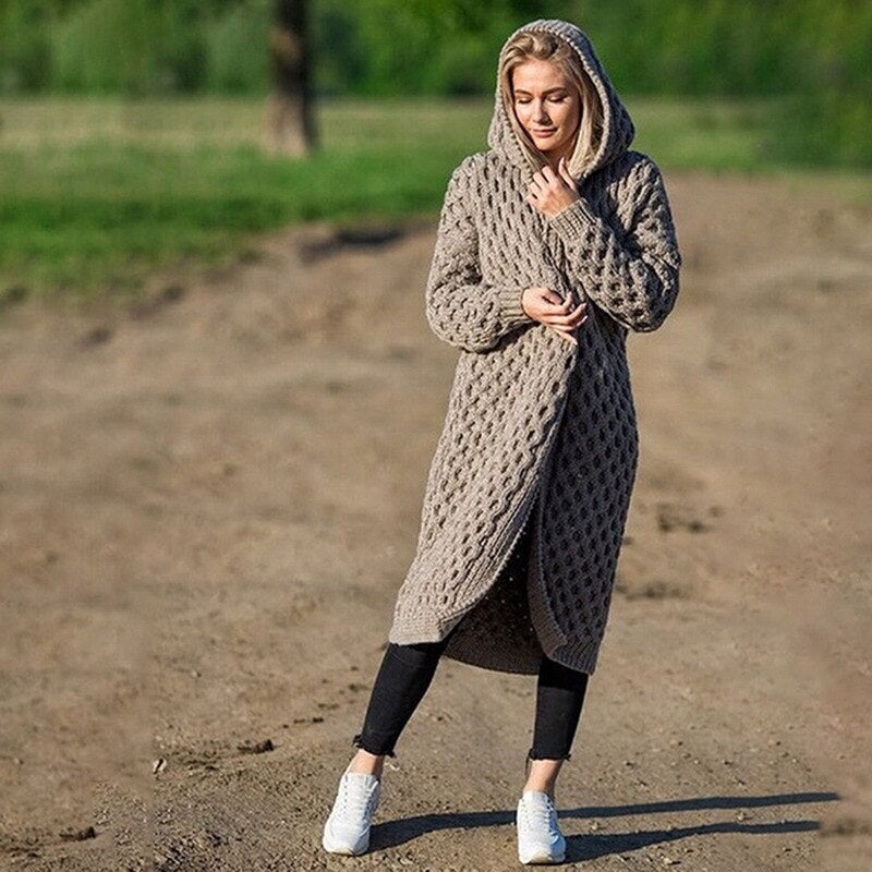 WW | Langer Strick-Cardigan