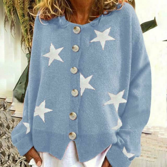 W&W Mode | Strickjacke Mit Sternenprint