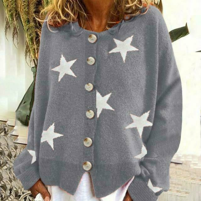 W&W Mode | Strickjacke Mit Sternenprint