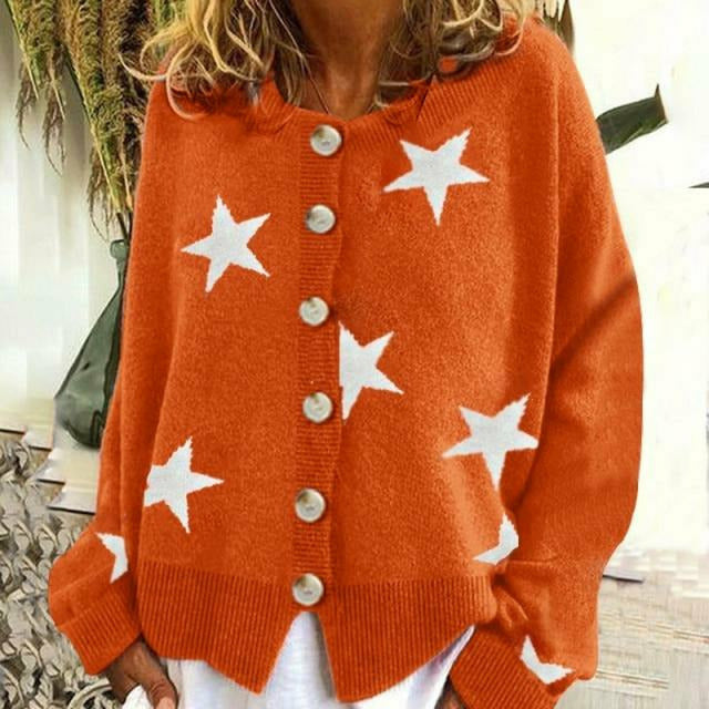 W&W Mode | Strickjacke Mit Sternenprint