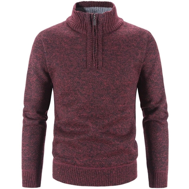 WW | Stilvoller, Lässiger Pullover Mit Halbem Reißverschluss
