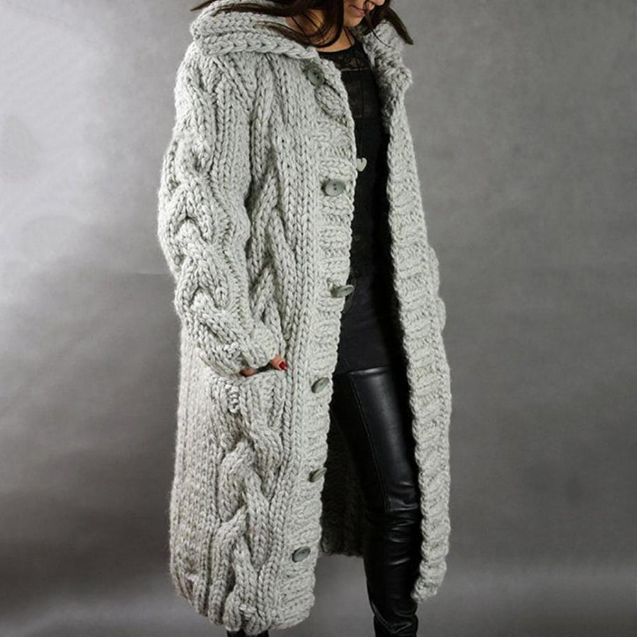 WW | Warme Longstrickjacke