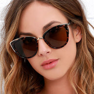 WW | Cat Eye Retro Fahrender Runde Metallrahmen Sonnenbrille
