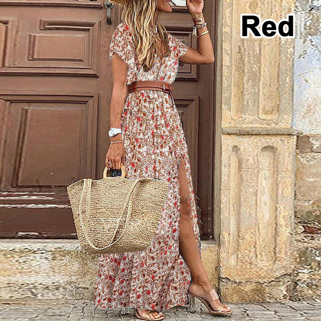 WW | Boho Lange Landhauskleid