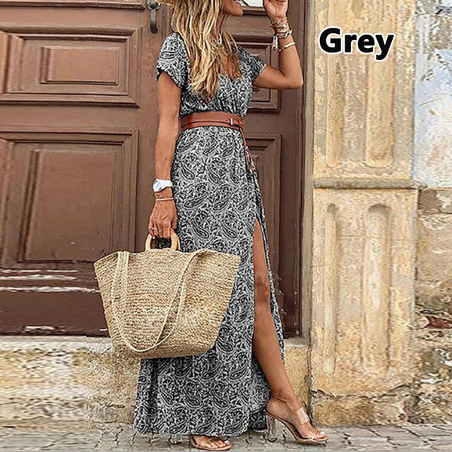 WW | Boho Lange Landhauskleid