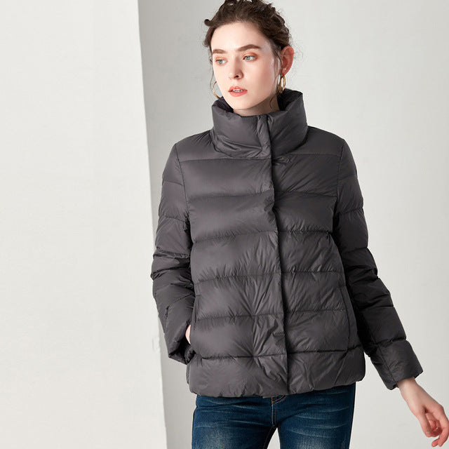 W&W Mode Élégante - Ultra Leicht Daunen Plus Daunenjacke