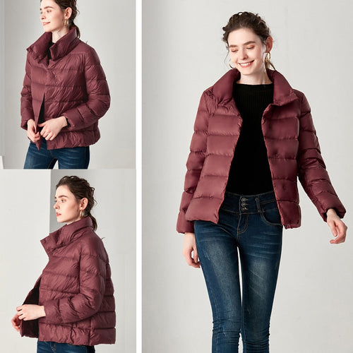 W&W Mode Élégante - Ultra Leicht Daunen Plus Daunenjacke