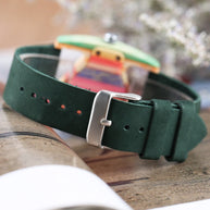 WW | Farbige Dreieck Bamboo Wood Uhr