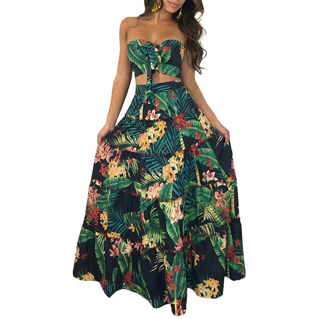 WW | Zwei Teile Bandeau Maxi