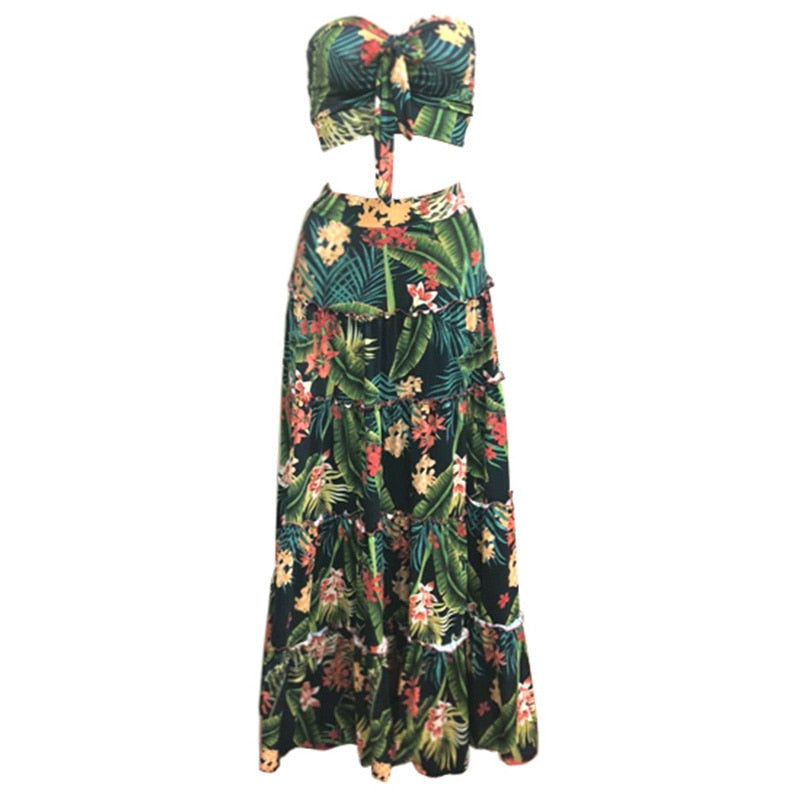 WW | Zwei Teile Bandeau Maxi