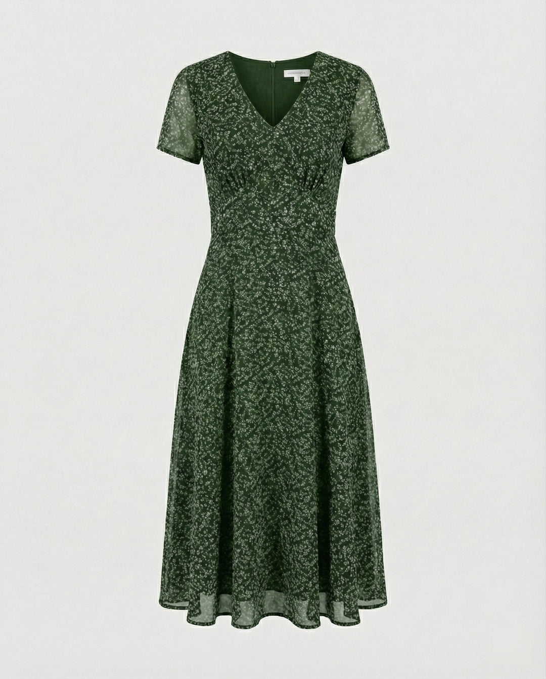 W&W Mode - Elegantes Kleid mit V-Ausschnitt Schwingender Saum