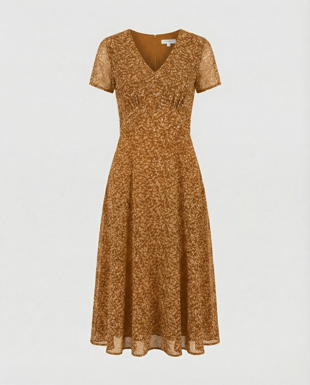 W&W Mode - Elegantes Kleid mit V-Ausschnitt Schwingender Saum