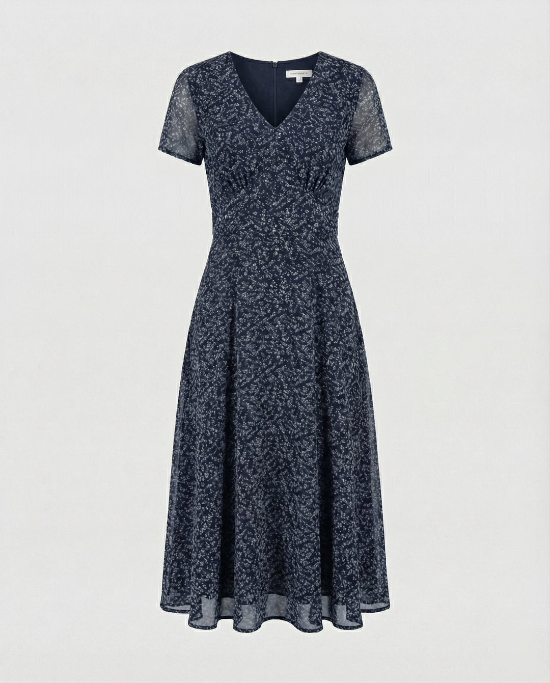 W&W Mode - Elegantes Kleid mit V-Ausschnitt Schwingender Saum