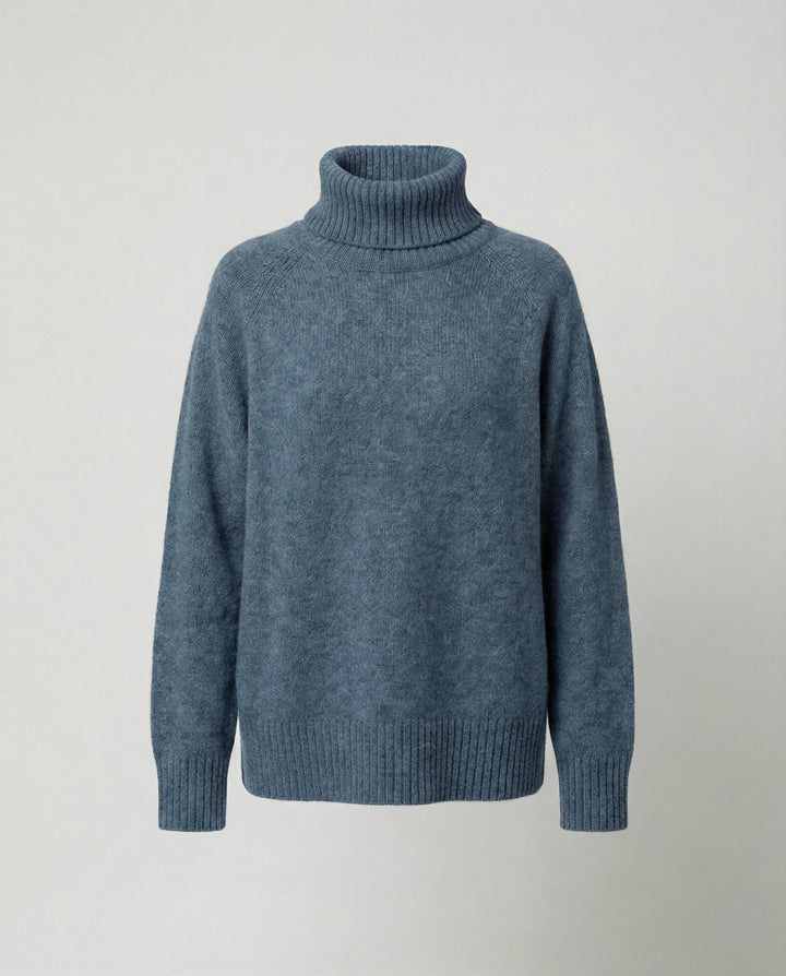 W&W Mode - Lässiger Kaschmir Rollkragenpullover, Weiche & Bequeme Passform