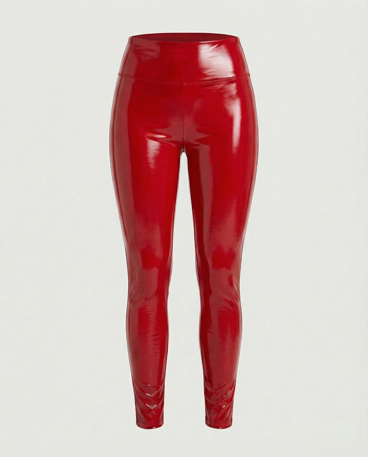 W&W Mode - Damen Leggings mit Nachtlichter Motiv, Elastisch & Figurbetont