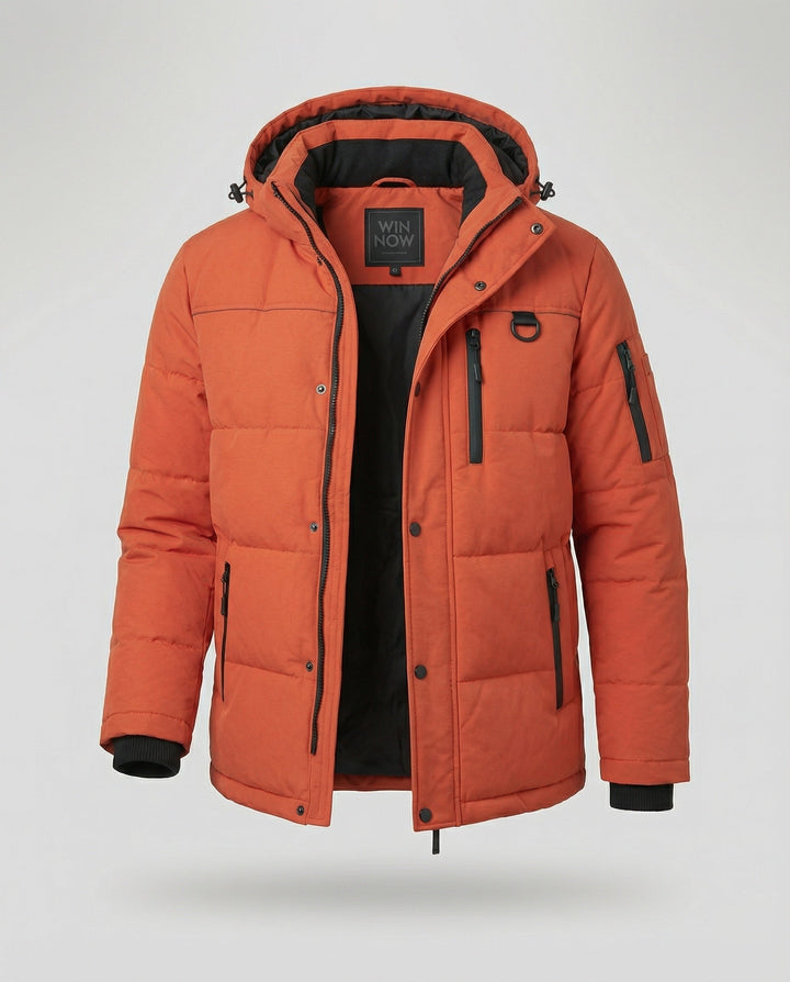 W&W Mode - Luxuriöse Daunenjacke mit Wärmeisolierung Figurbetonter Schnitt