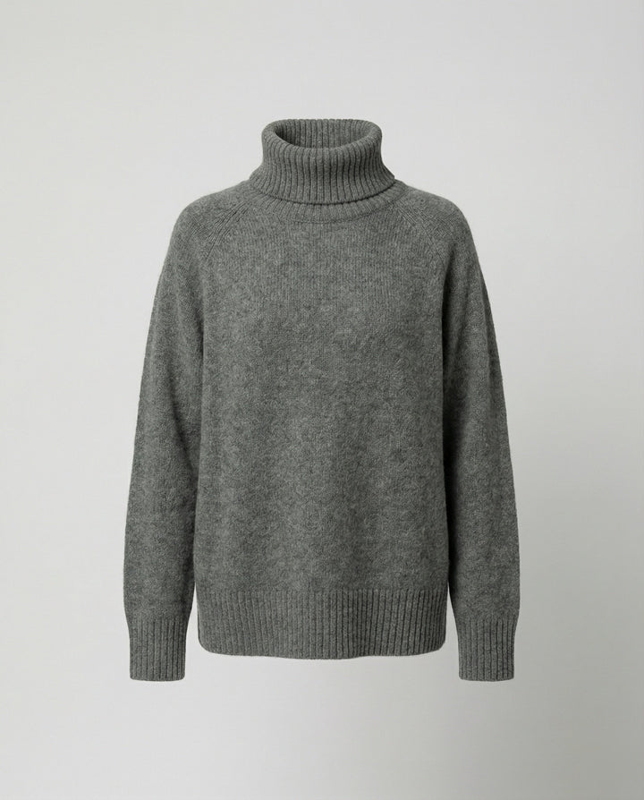 W&W Mode - Lässiger Kaschmir Rollkragenpullover, Weiche & Bequeme Passform