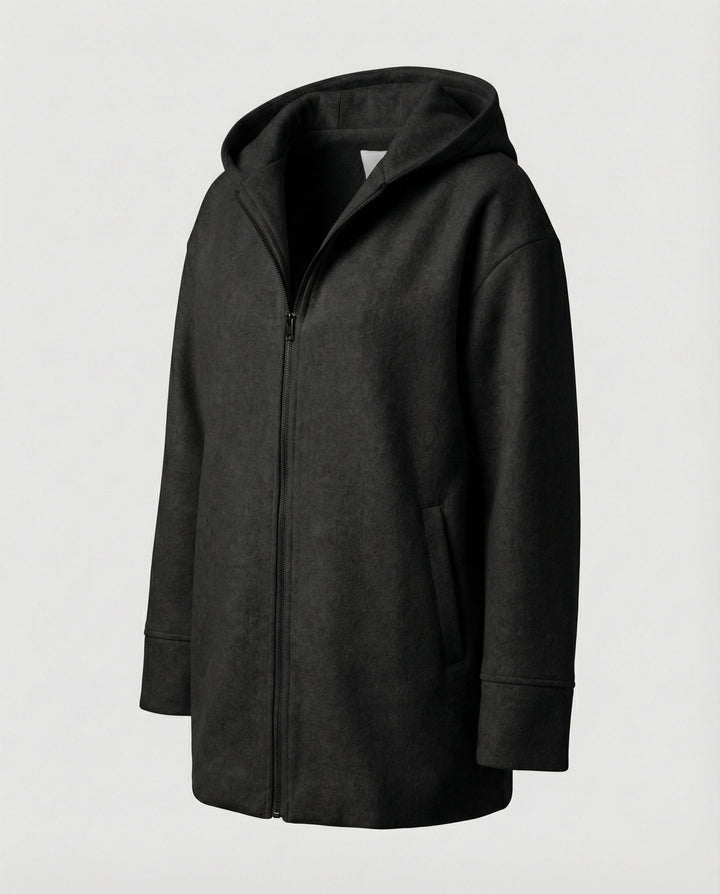 W&W Mode - Moderne Damenjacke Kapuze & Lockerer Schnitt