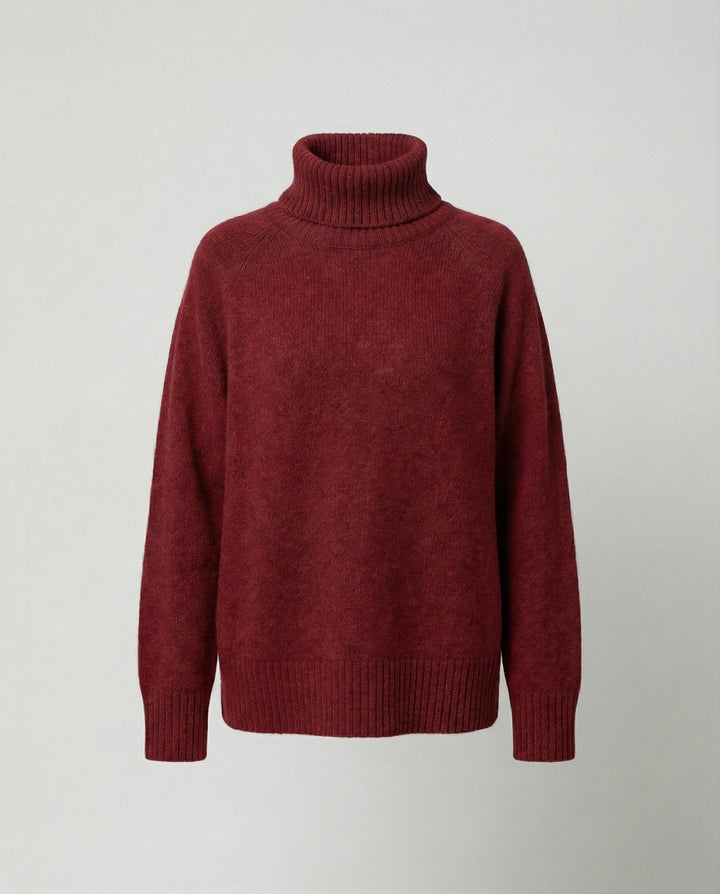 W&W Mode - Lässiger Kaschmir Rollkragenpullover, Weiche & Bequeme Passform
