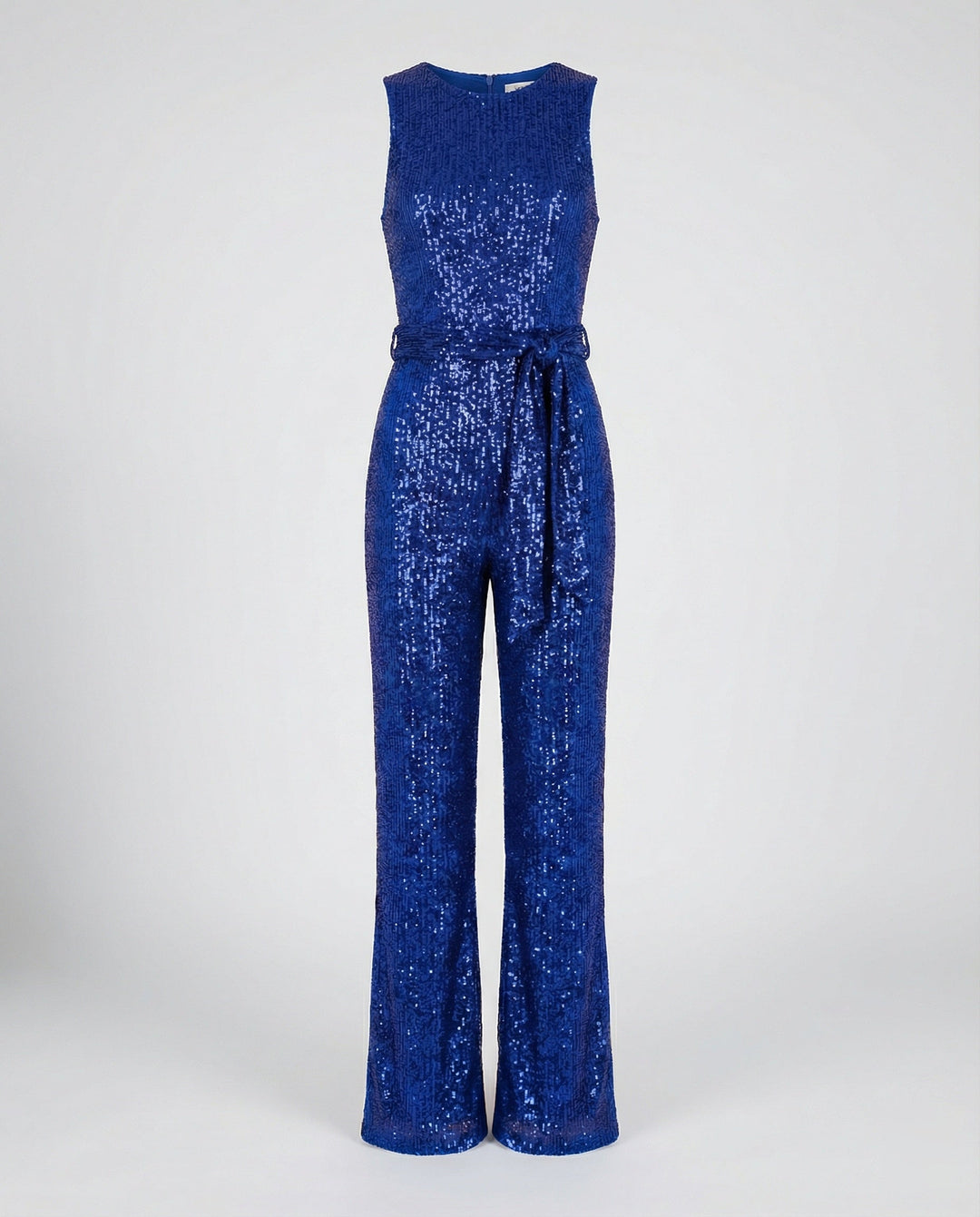 W&W Mode - Damen Einfarbiger Jumpsuit mit Pailletten, Elegant & Figurbetont