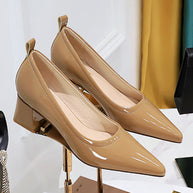 WW | Damen High Heels Spitz Professionelle OL Damen Schuhe 4.5cm